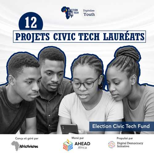 12 projets civic tech retenus pour le fonds AfricTivistes de l’innovation pour la participation citoyenne