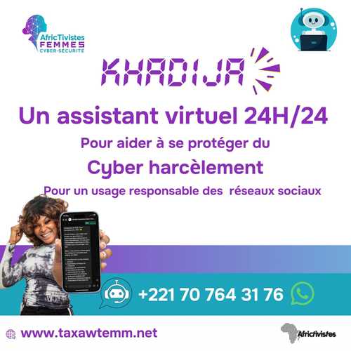 Le ChatBot Khadija, un assistant virtuel pour une utilisation sûre, responsable des réseaux sociaux et pour  la lutte contre le cyberharcèlement 