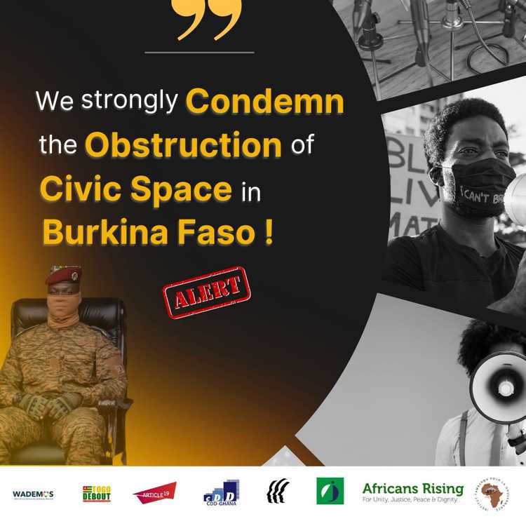 [Burkina Faso] Obstruction of Civic space