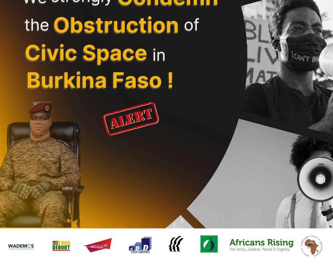 [Burkina Faso] Obstruction of Civic space