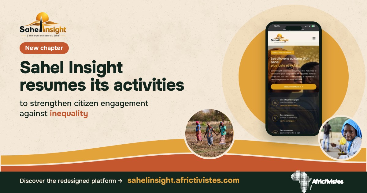 Sahel Insight relance ses activités pour renforcer l’engagement citoyen contre les inégalités